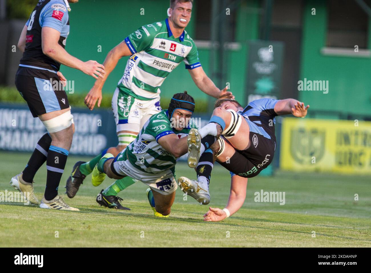 Ignacio Brex during the United Rugby Championship match Benetton Rugby vs Cardiff on May 20, 2022 at the Monigo Stadium in Treviso, Italy (Photo by Alfio Guarise/LiveMedia/NurPhoto) Stock Photo