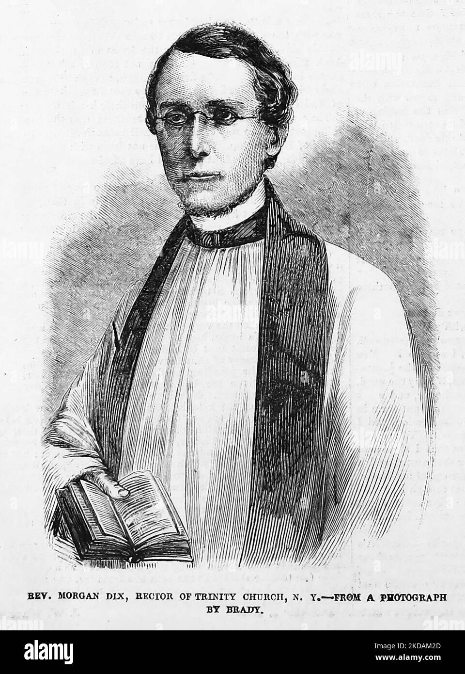 Portrait of Reverend Dix, rector of Trinity Church, New York