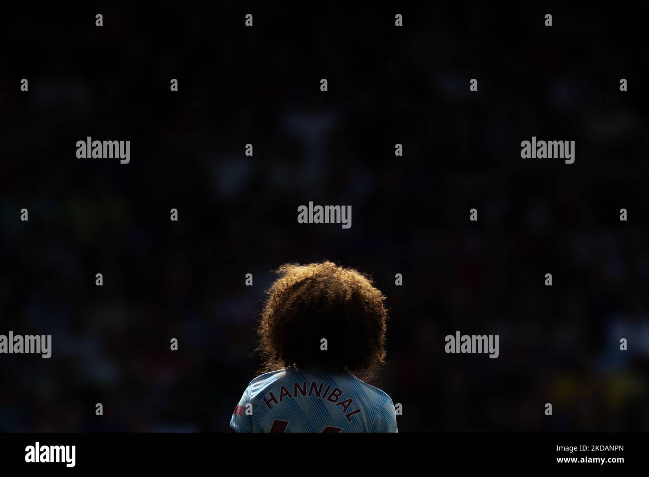 Hannibal Mejbri of Manchester United looks on during the Premier League match between Crystal Palace and Manchester United at Selhurst Park, London on Sunday 22nd May 2022. (Photo by Federico Maranesi /MI News/NurPhoto) Stock Photo