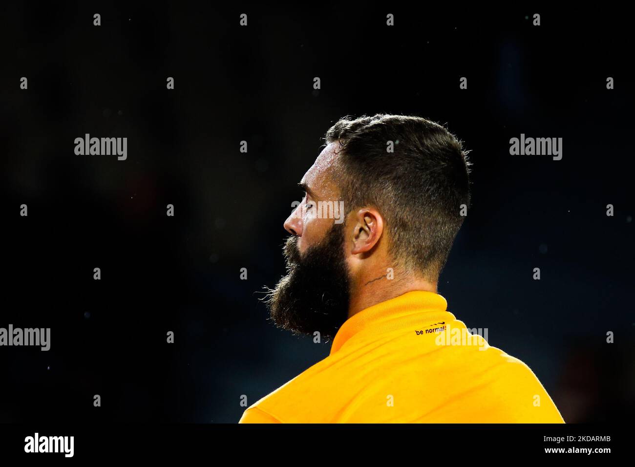 Benoit Paire during his match against Ilya Ivashka on Simonne Mathieu court in the 2022 French Open finals day two, in Paris, France, on May 23, 2022. (Photo by Ibrahim Ezzat/NurPhoto) Stock Photo
