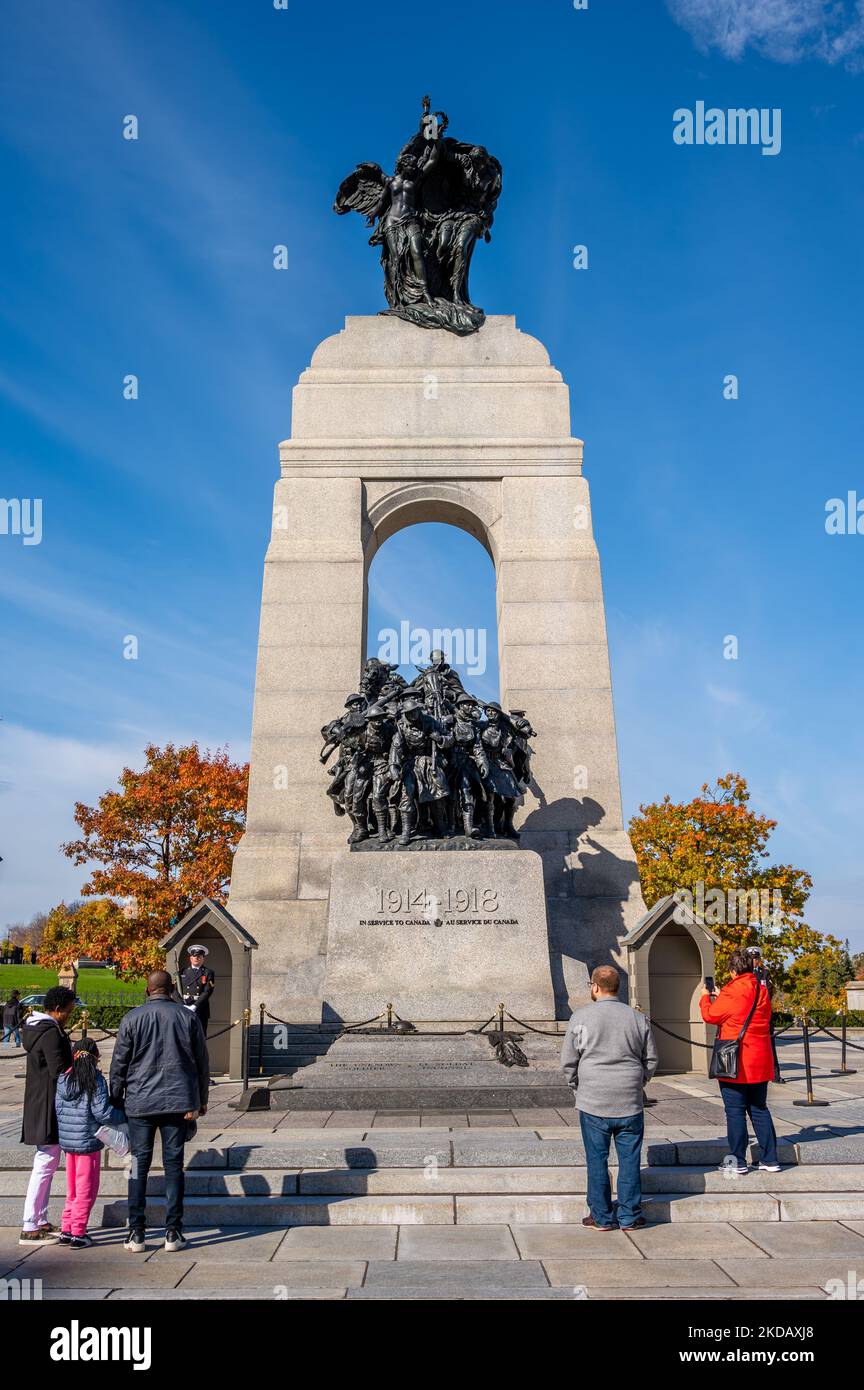 Ottaw, Ontario - October 21, 2022: National War Memorial in Ottawa ...