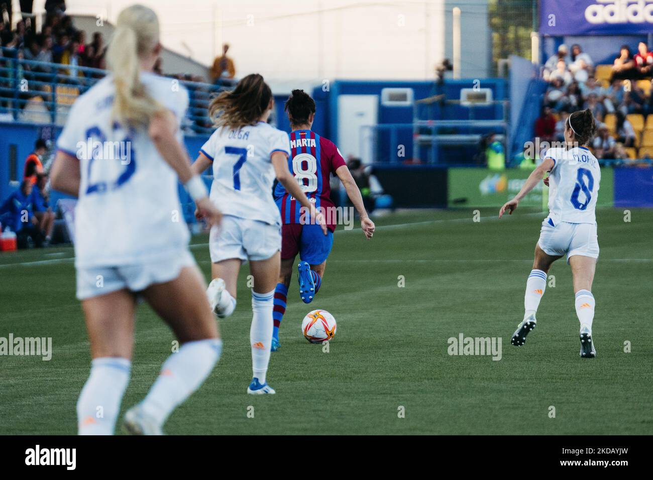 Premium AI Image  Spain women's national football team celebrate a match  won in stadium women's league