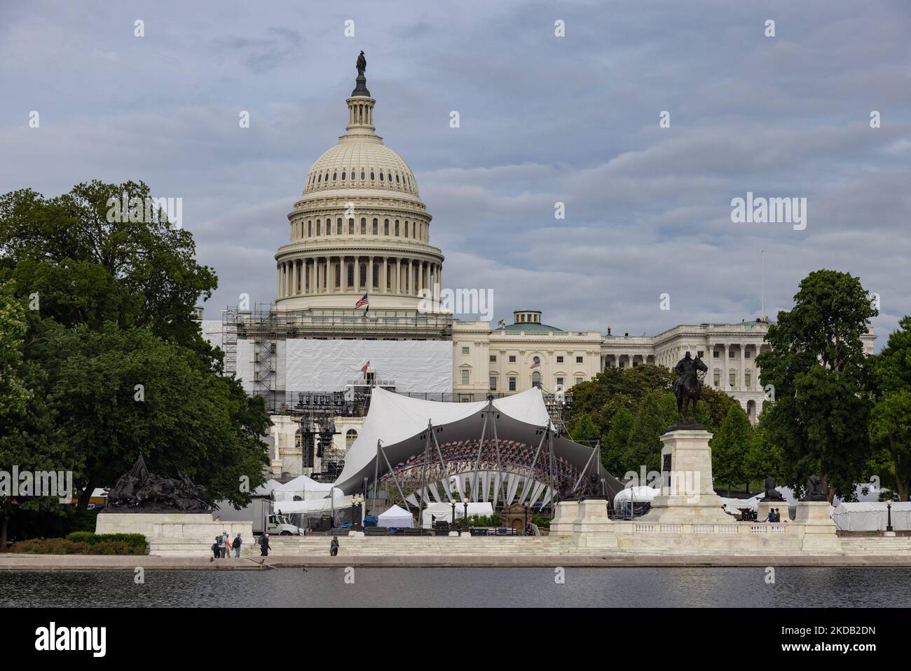 Preparations for the National Memorial Day Concert at the U.S. Capitol