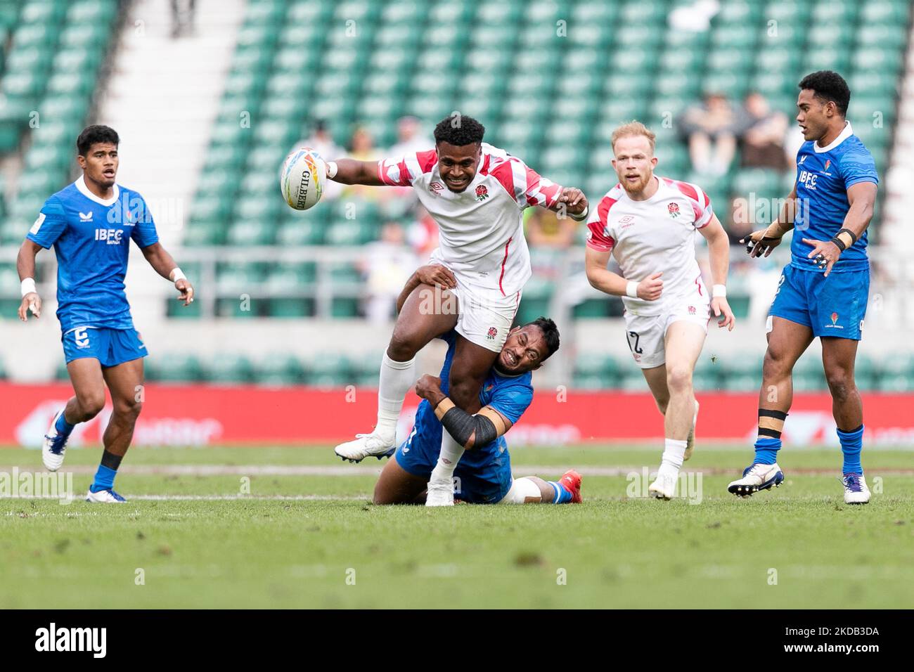 Api Bavadra of England in action during the HSBC World Sevens match ...