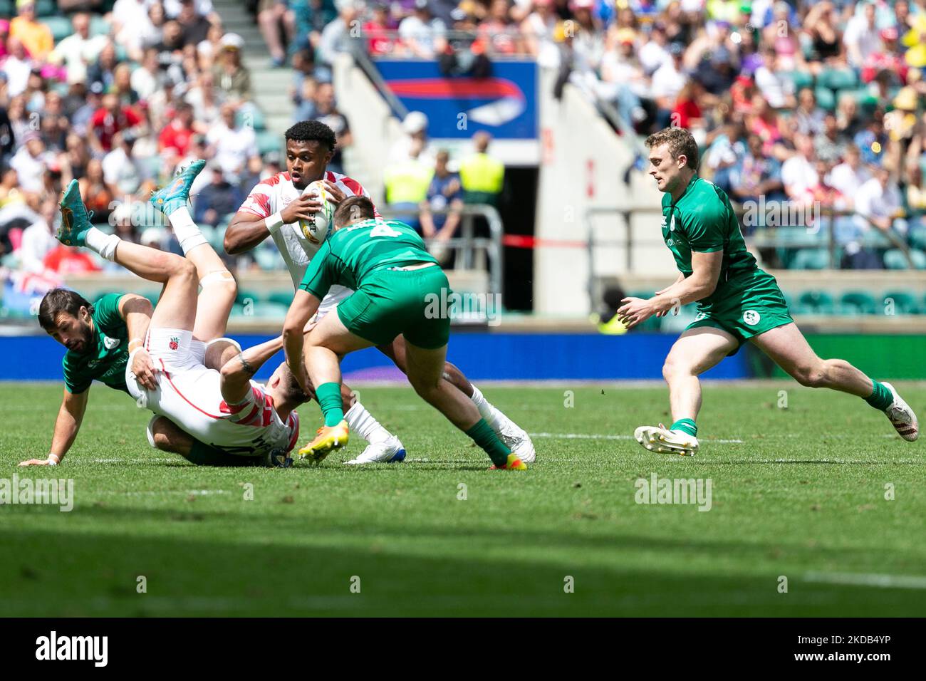 Api Bavadra of England in action during the HSBC World Sevens match ...