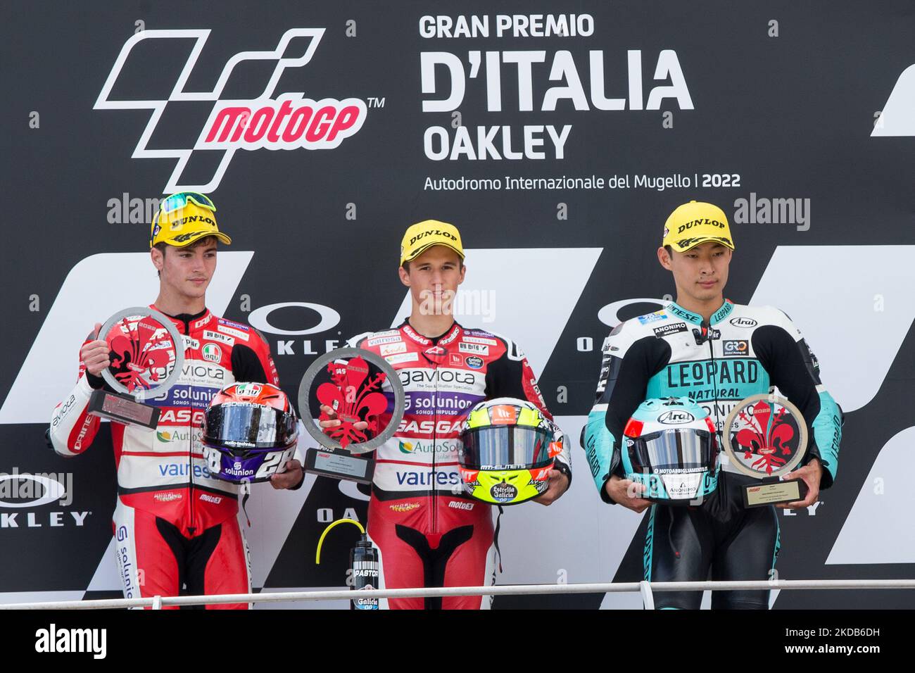 May 29, 2022, Scarperia (FI, Italy: Scarperia (FI), Italy, Mugello  International Circuit, May 29, 2022, MotoGP trophies during Gran Premio  dÃ¢â‚¬â„¢Italia Oakley Race - MotoGP World Championship. (Credit Image: ©  Alessio Marini/LPS