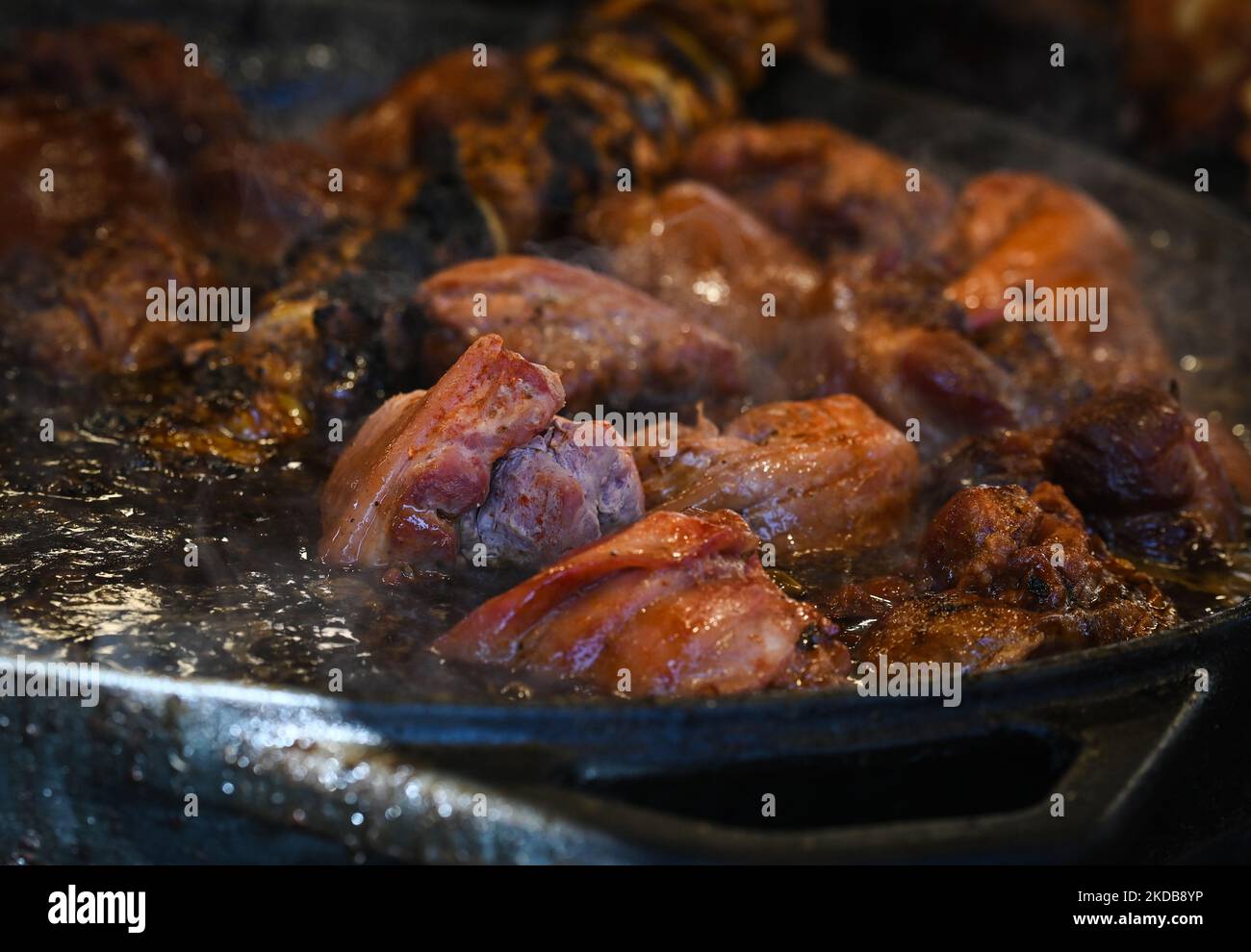 Stand with Knuckles, a traditional Polish grilled pork. On Saturday