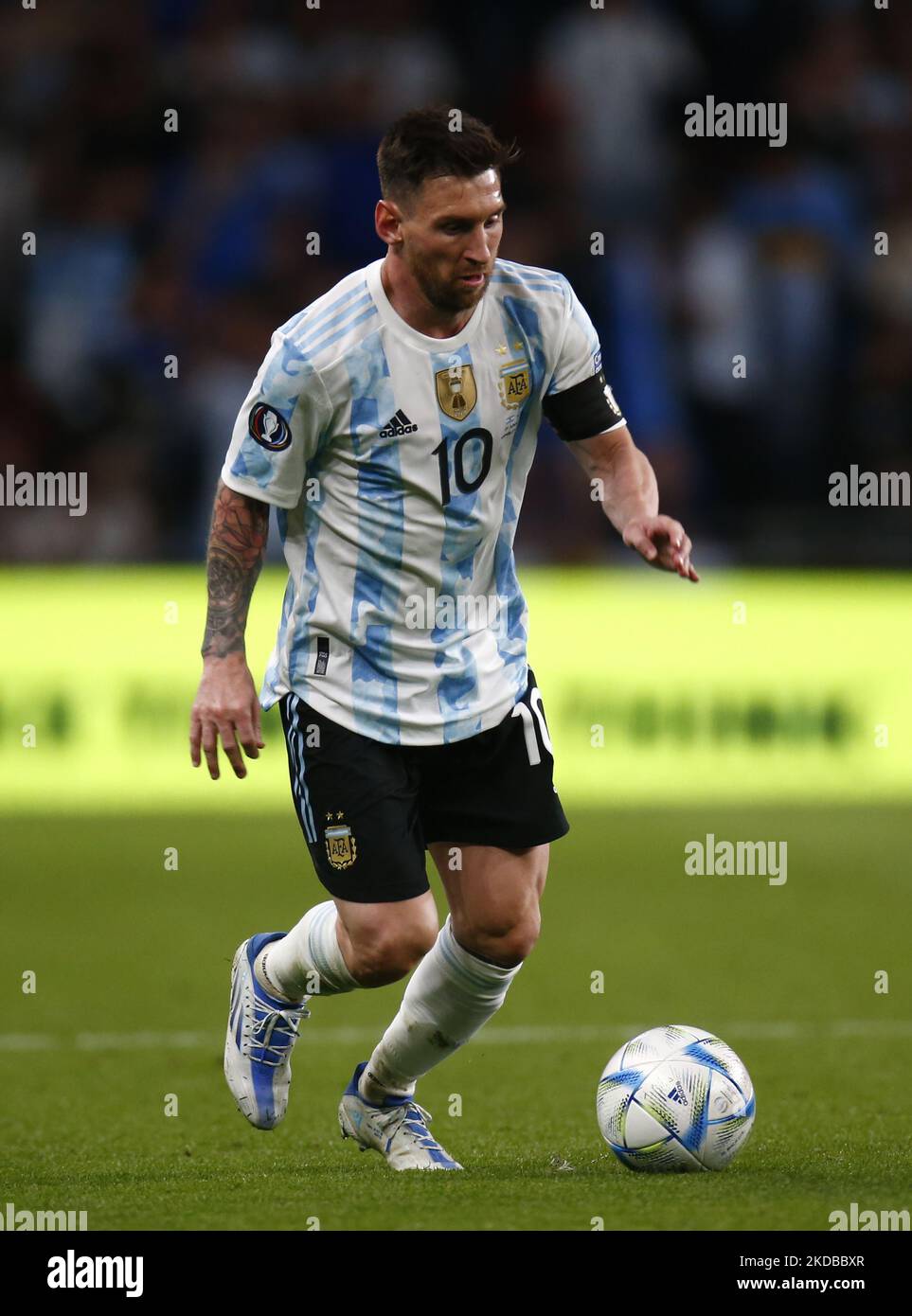 London, UK. 01st June, 2022. 01 Jun 2022 - Italy v Argentina - Finalissima  2022 - Wembley Stadium Lionel Messi during the match against Italy at  Wembley Stadium. Picture Credit : © Mark Pain / Alamy Live News Stock Photo  - Alamy