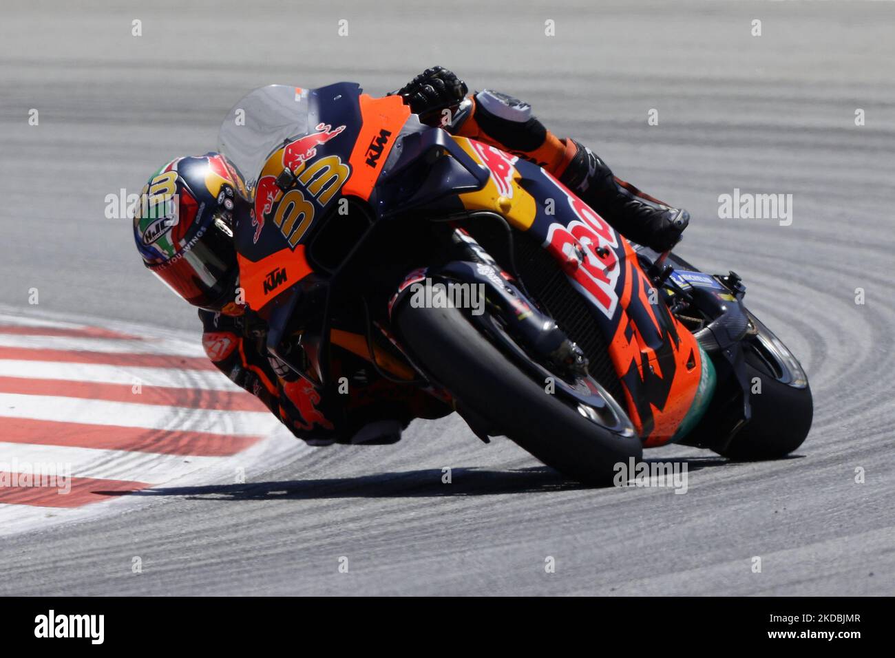 Brad Binder, from South Africa, riding his Red Bull KTM Factory Racing