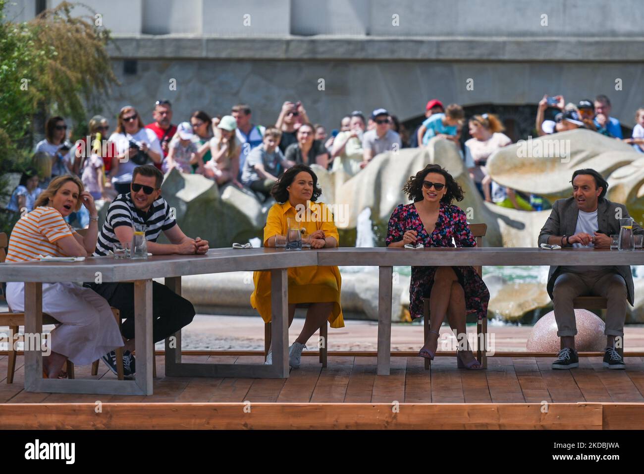 Members of the MasterChef Jury during the recording of the new season