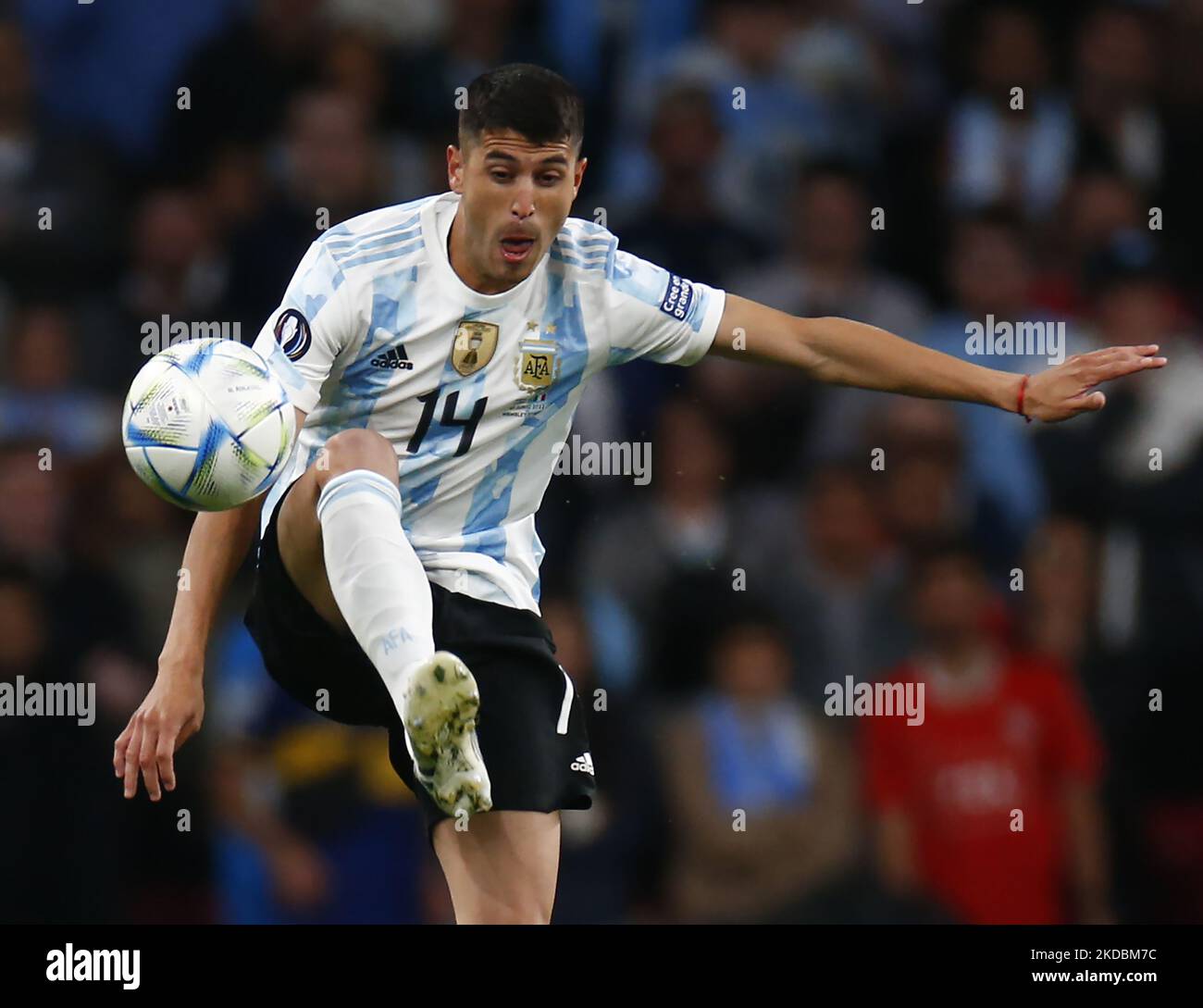 Exequiel Palacios Of Argentina During Finalissima Conmebol UEFA Cup exequiel-palacios-of-argentina-during-finalissima-conmebol-uefa-cup