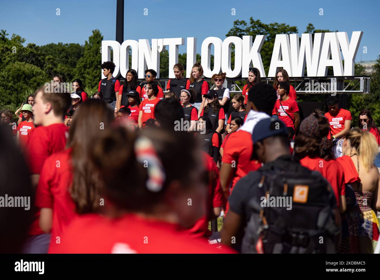 High school youth and others attend a Students Demand Action rally near ...