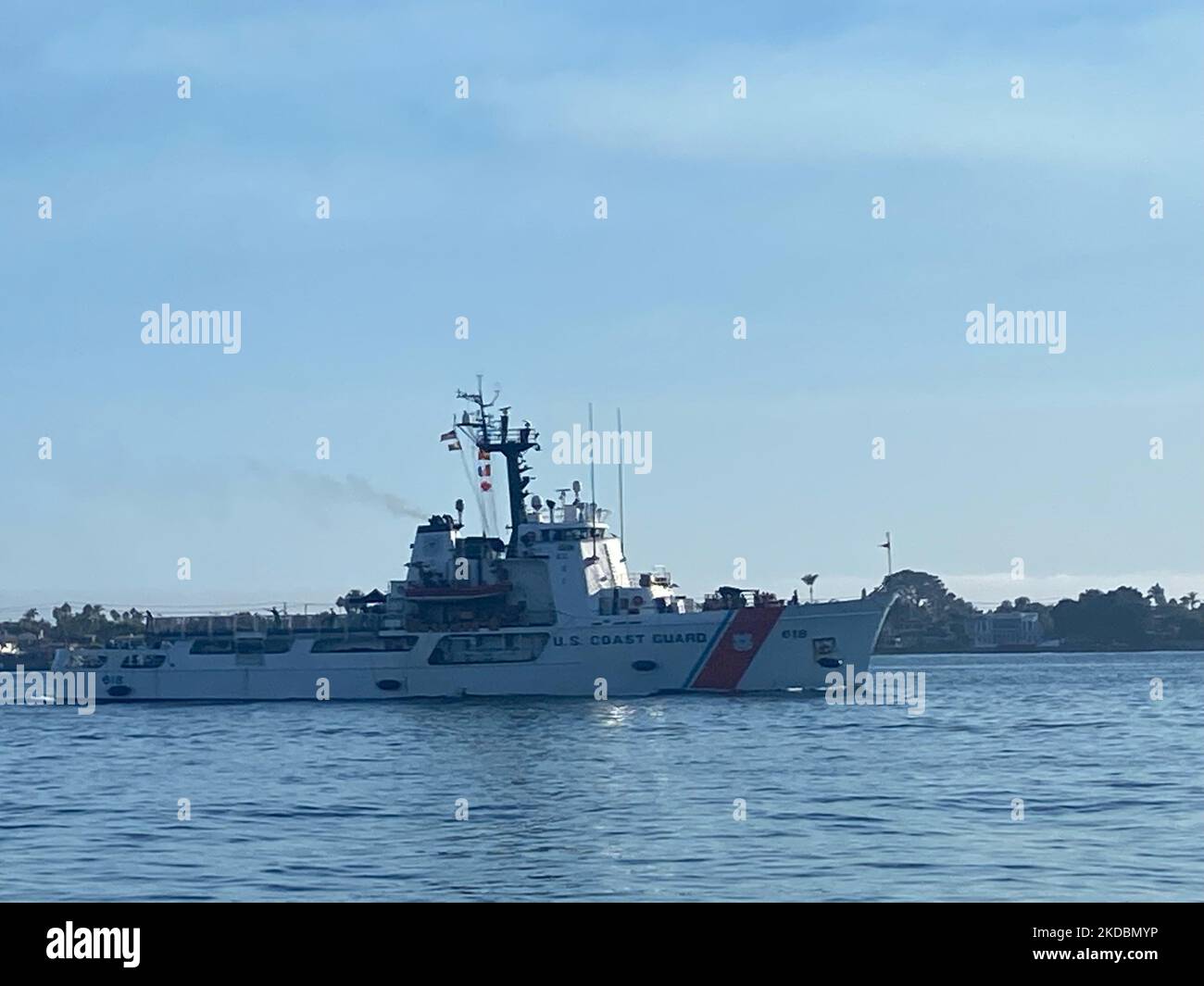 The Coast Guard Cutter Active (WMEC 618) transits outbound from San ...