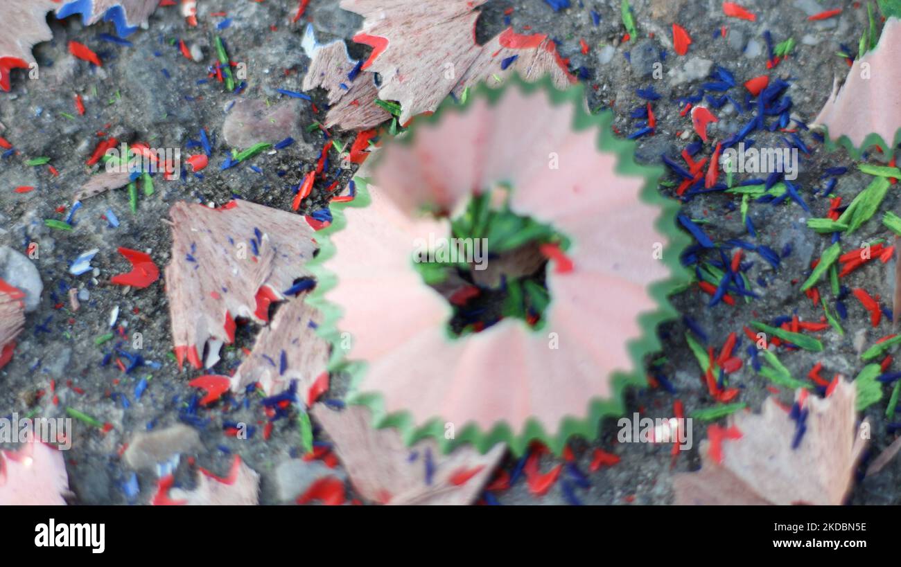 Colored wood chips Stock Photo Alamy