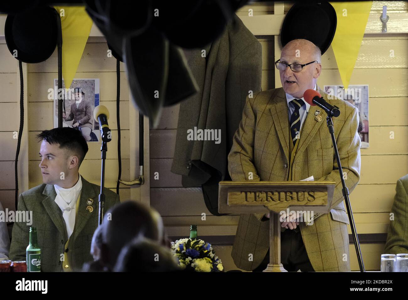 Hawick Common Riding Chairman, John Hogg, addresses the