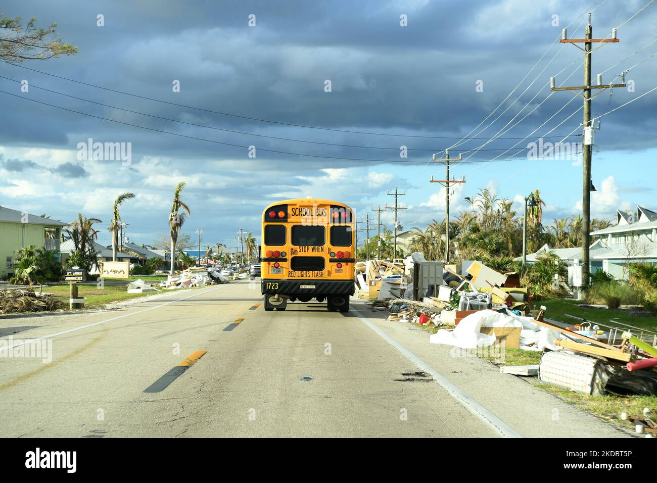 Pine Island, FL, USA10/24/2022School buses transport students in