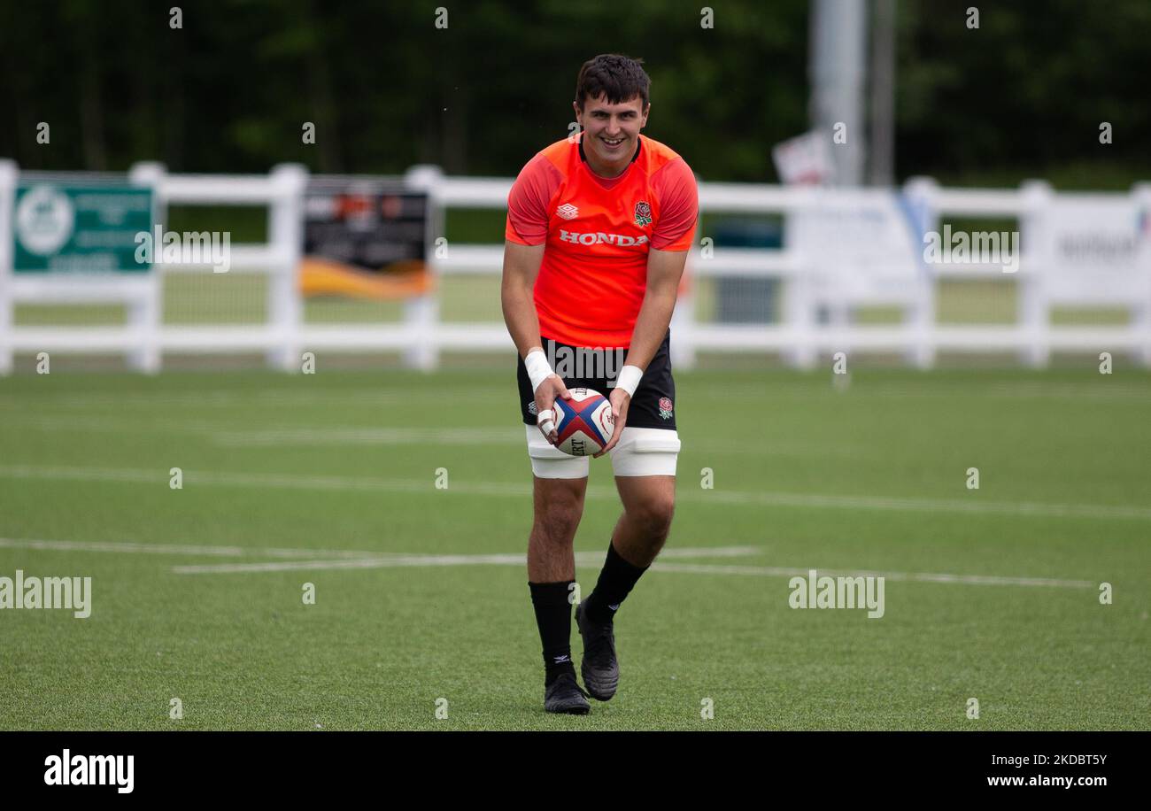 England Rugby’s Ewan Richards during the England Rugby Under 20s training session at Billingham