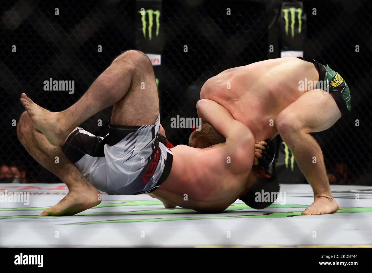 Jack Della Maddalena of Australia (R) battles Ramazan Emeev of Russia ...