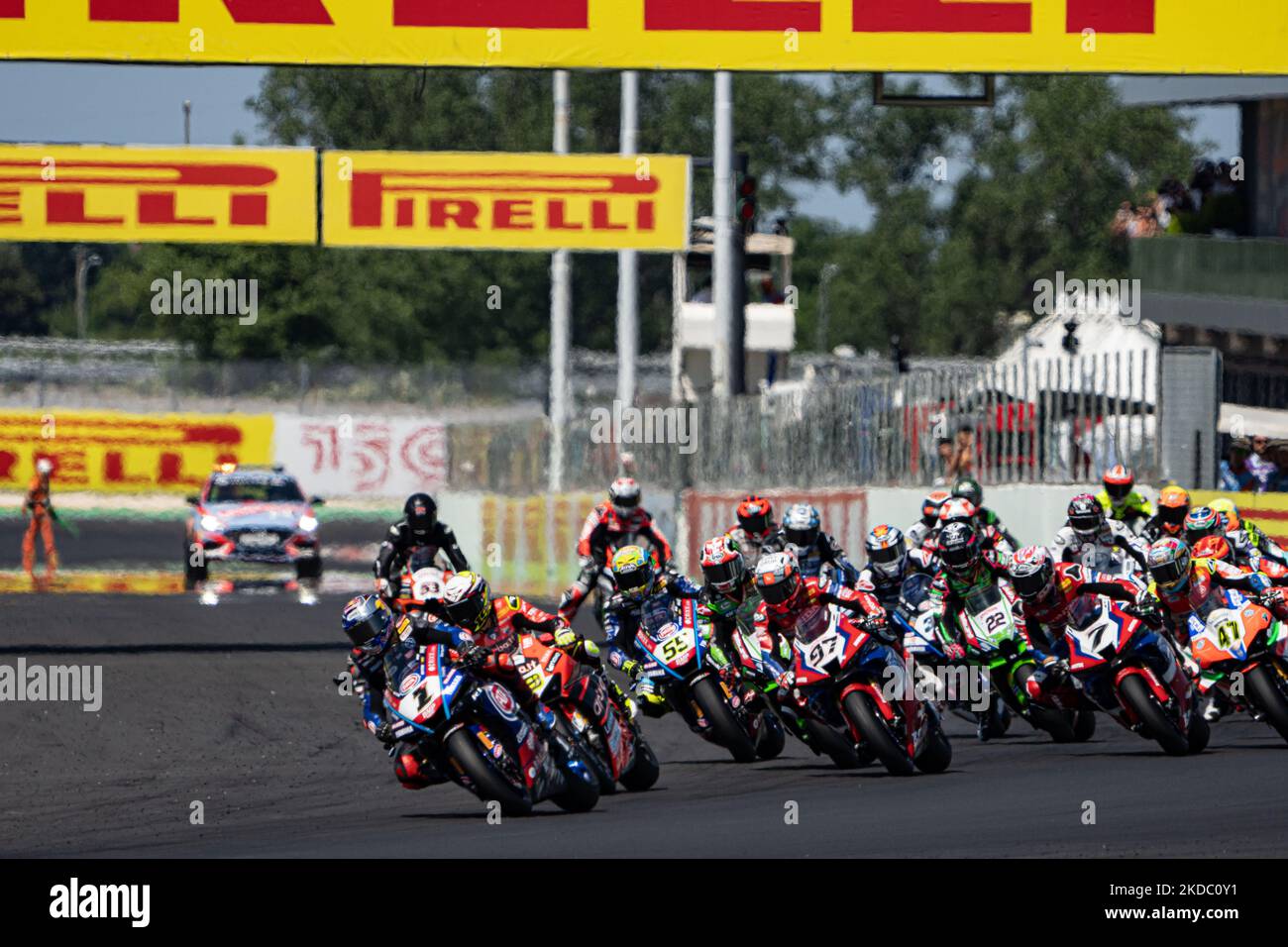 Start race 2 SBK during the Motul FIM Superbike Championship Italian