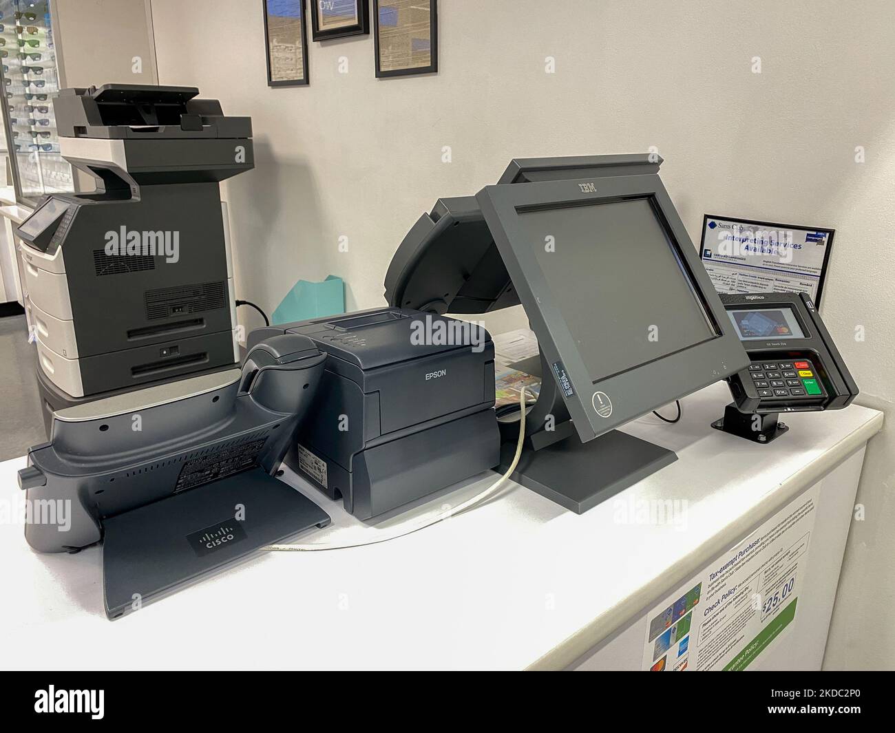 orlando, FL USA March 7, 2020 A Cash Register computer system with