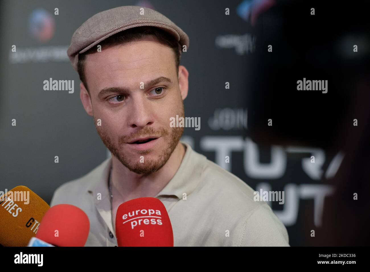 Turkish actor Kerem Bursin attends the photocall of the presentation of