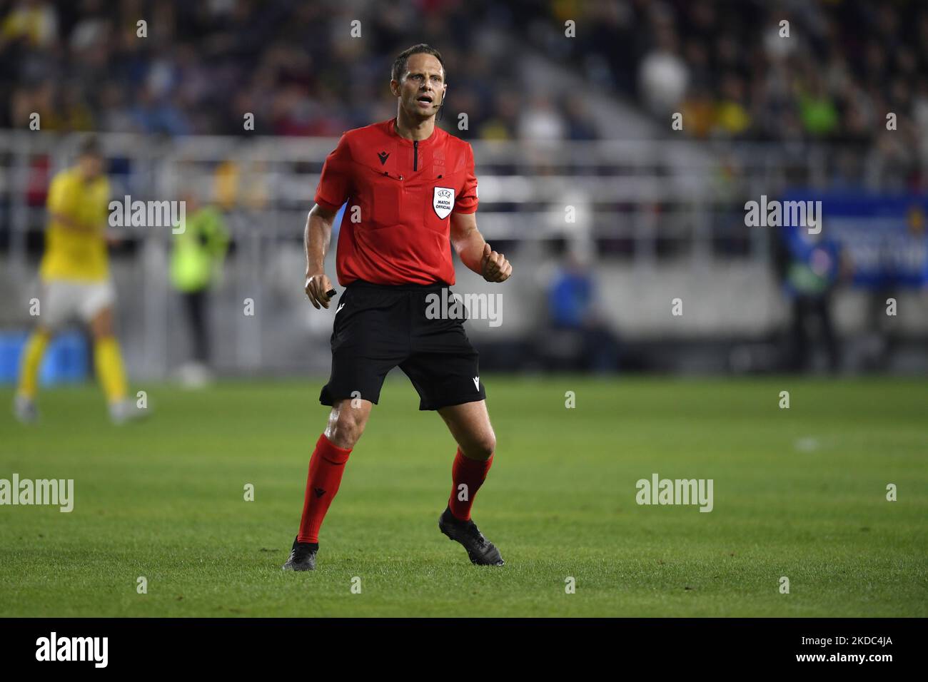 Harald Lechner in action during the UEFA Nations League -League B Group 3 match between Romania and Finland at Rapid Giulesti Stadium on June 11, 2022 in Bucharest, Romania. (Photo by Alex Nicodim/NurPhoto) Stock Photo