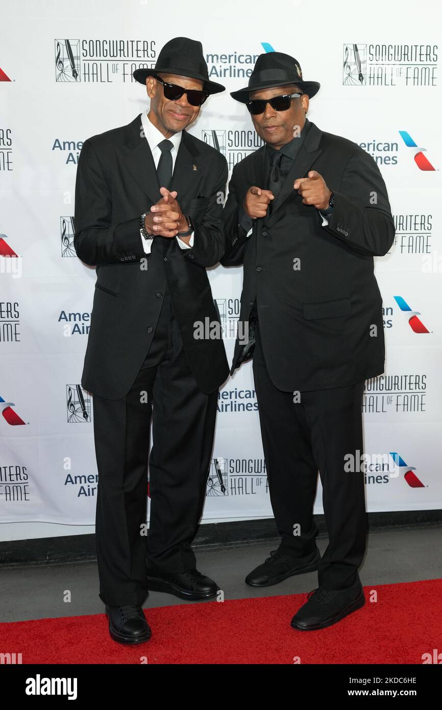 Jimmy Jam and Terry Lewis attend the Songwriters Hall of Fame 51st Annual Induction and Awards Gala at Marriott Marquis on June 16, 2022 in New York City. (Photo by John Nacion/NurPhoto) Stock Photo