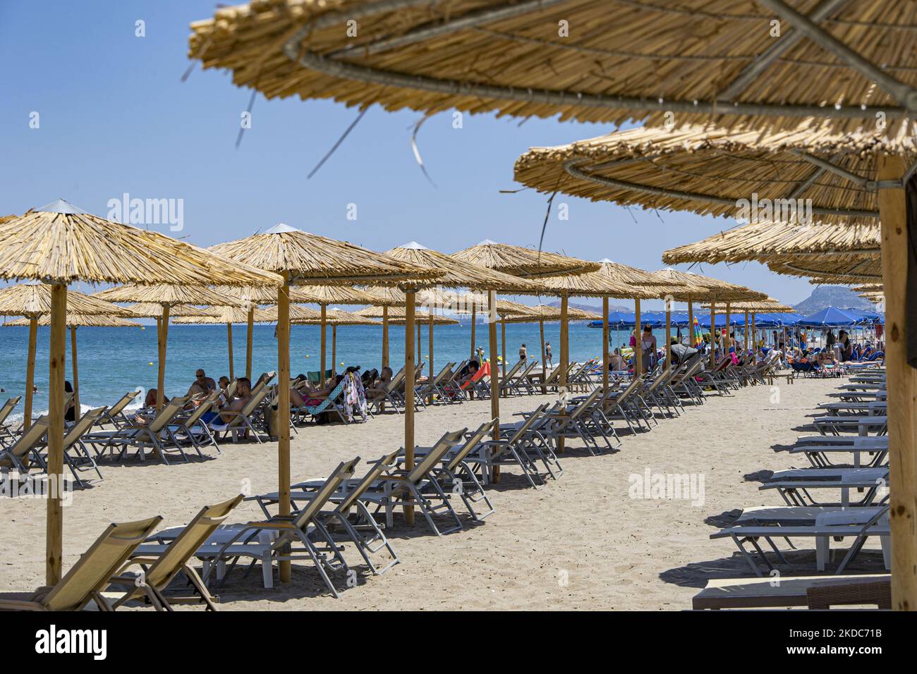 Beautiful greek woman in bikini hi-res stock photography and images - Alamy