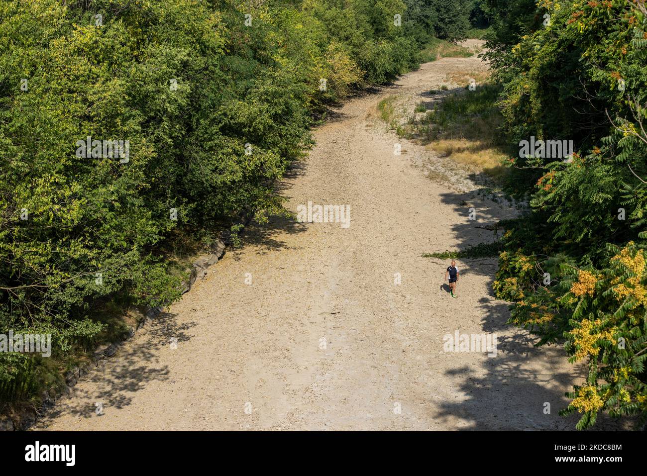 The Sangone Torrent, A Tributary Of The Po, Is Completely Dry In.