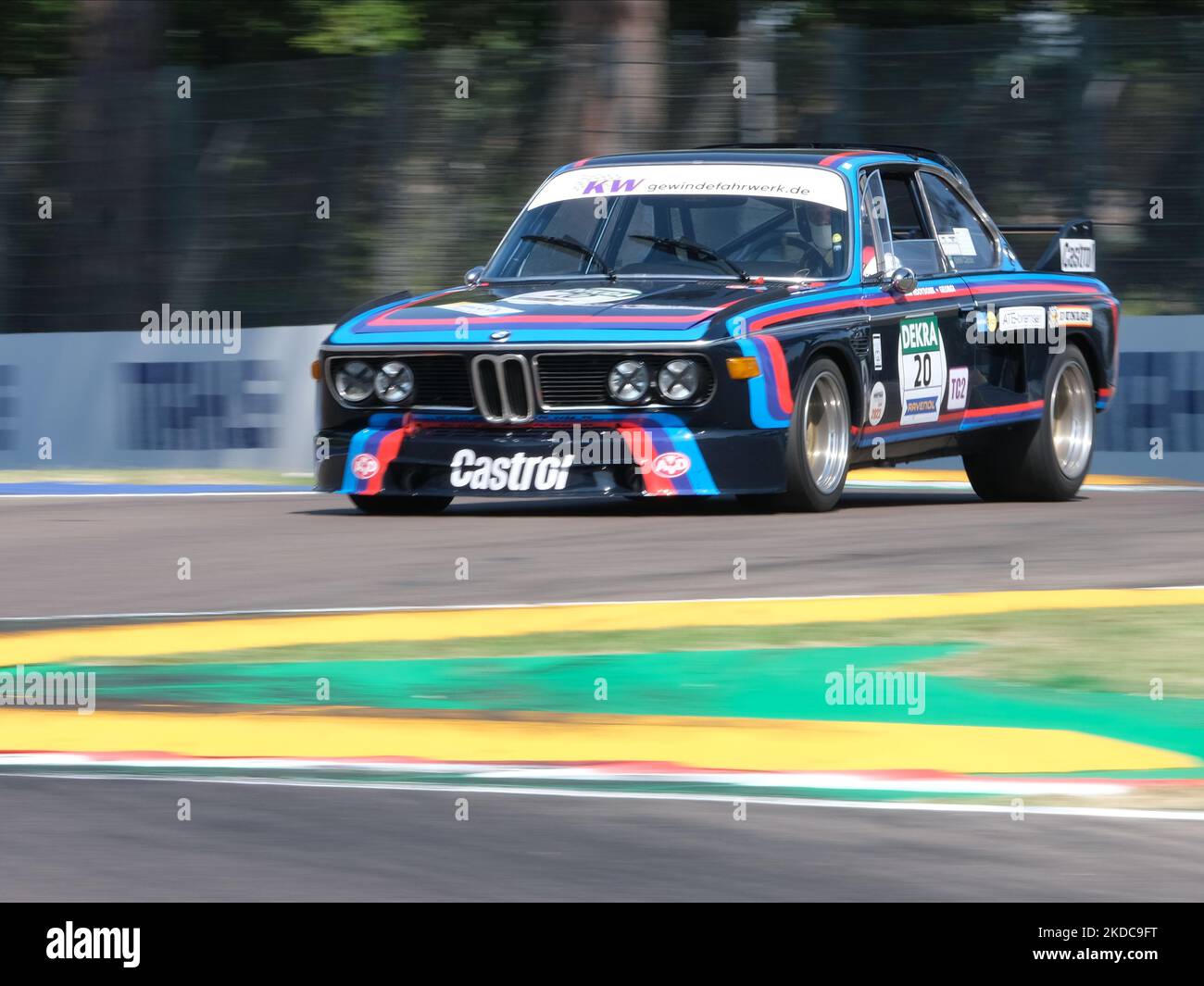 Van Hooydonk Adrian-GER-BMW 3.0 CSL during qualifying Race 1 DTM Classic DRM Cup 2022, in Imola (Bo), Italy on June 18, 2021. (Photo by Loris Roselli/NurPhoto) Stock Photo