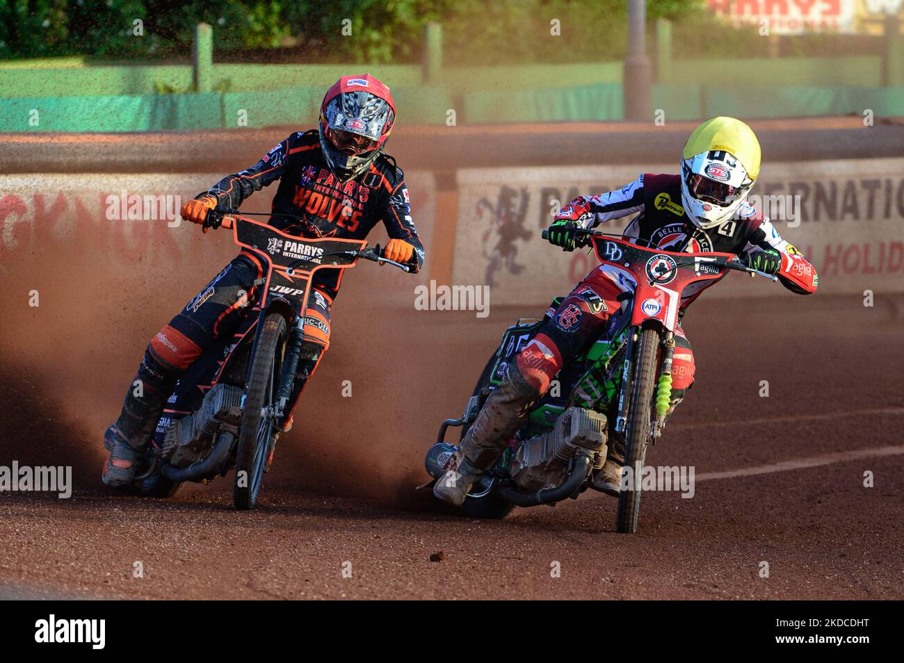 Charles Wright (Yellow) battles with Sam Masters (Red) during the SGB