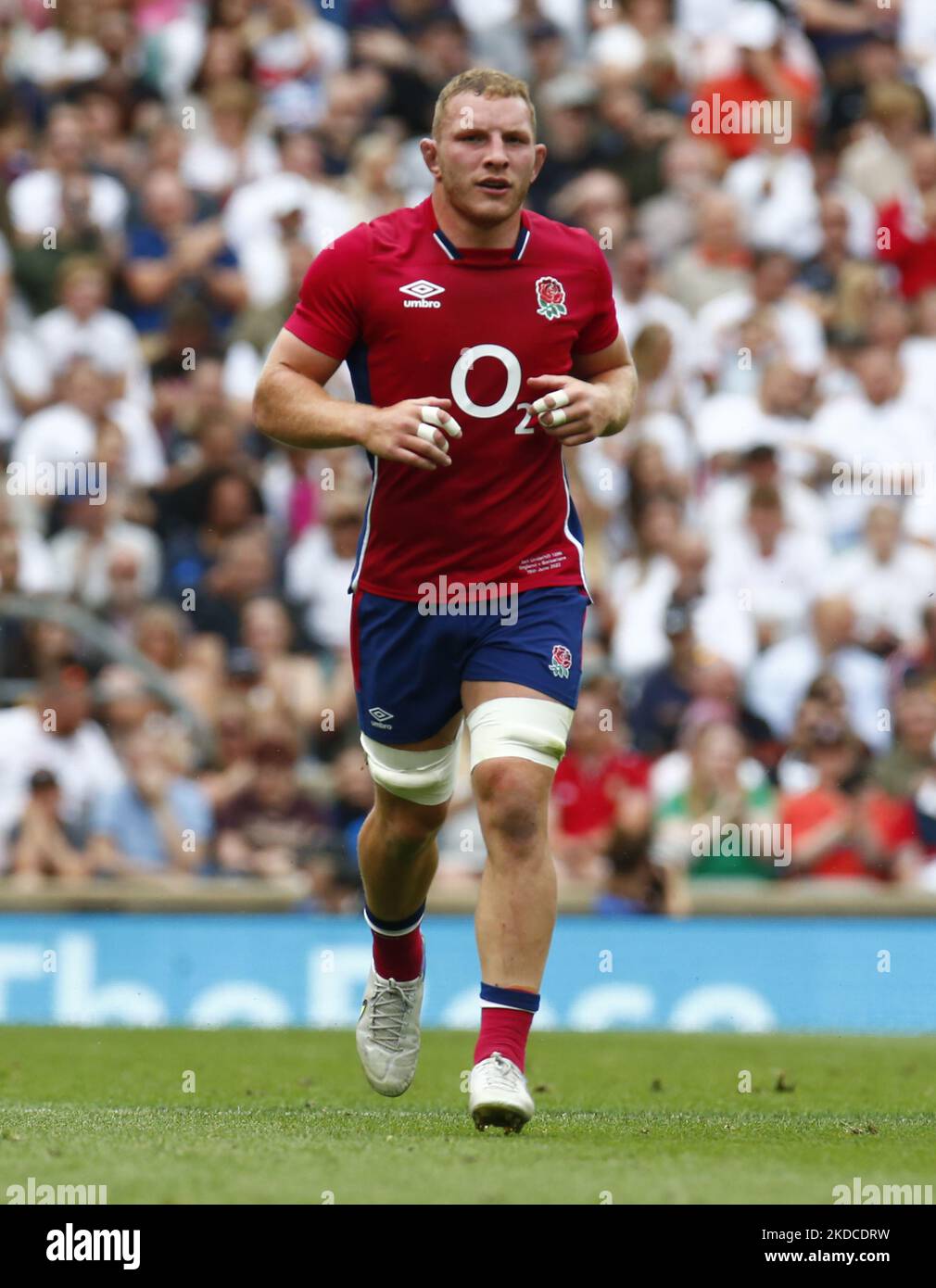 England's Sam Underhill (Bath Rugby, 28 caps) during International Friendly between England against Barbarians F.C at Twickenham stadium, London on 19th June , 2022 (Photo by Action Foto Sport/NurPhoto) Stock Photo