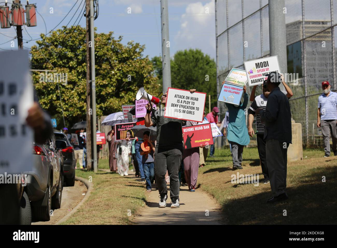 On Friday, June 24th, 2022 in Houston, Texas, demonstrators marched