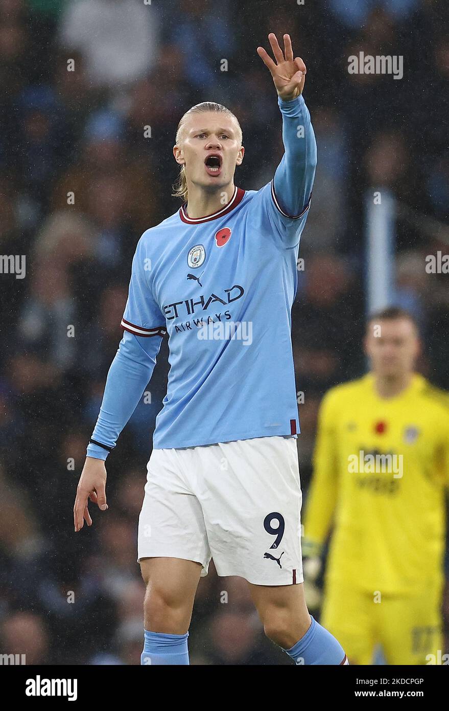 Manchester, England, 5th November 2022. Erling Haaland of Manchester