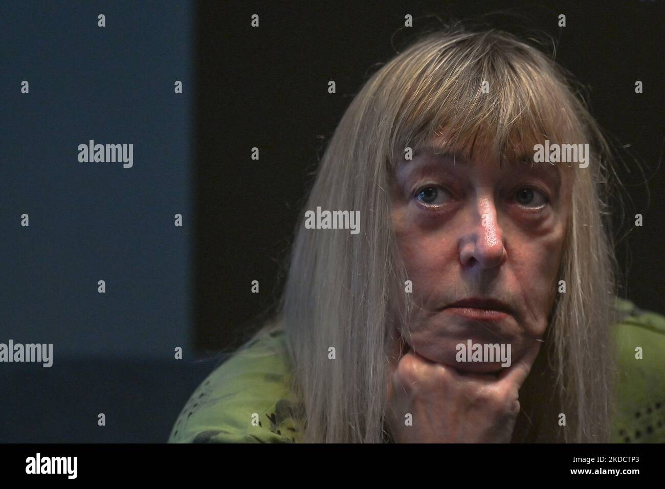 Jody Williams, an American Nobel laureate, pictured in Hotel Bristol, Rzeszow. Three Nobel Peace Prize winners, Tawakkol Karman (Yemen), Leymah Gbowee (Liberia) and Jody Williams (USA), completed today their visit to Ukraine and Poland, commemorating four months of the Russian invasion of Ukraine. The laureates call for the immediate withdrawal of Russian troops from Ukraine, accountability for Russian war crimes, including against women, and for significant participation by women and women's organizations in humanitarian action, reconstruction and peace-building. On Thursday, June 23, 2022, i Stock Photo