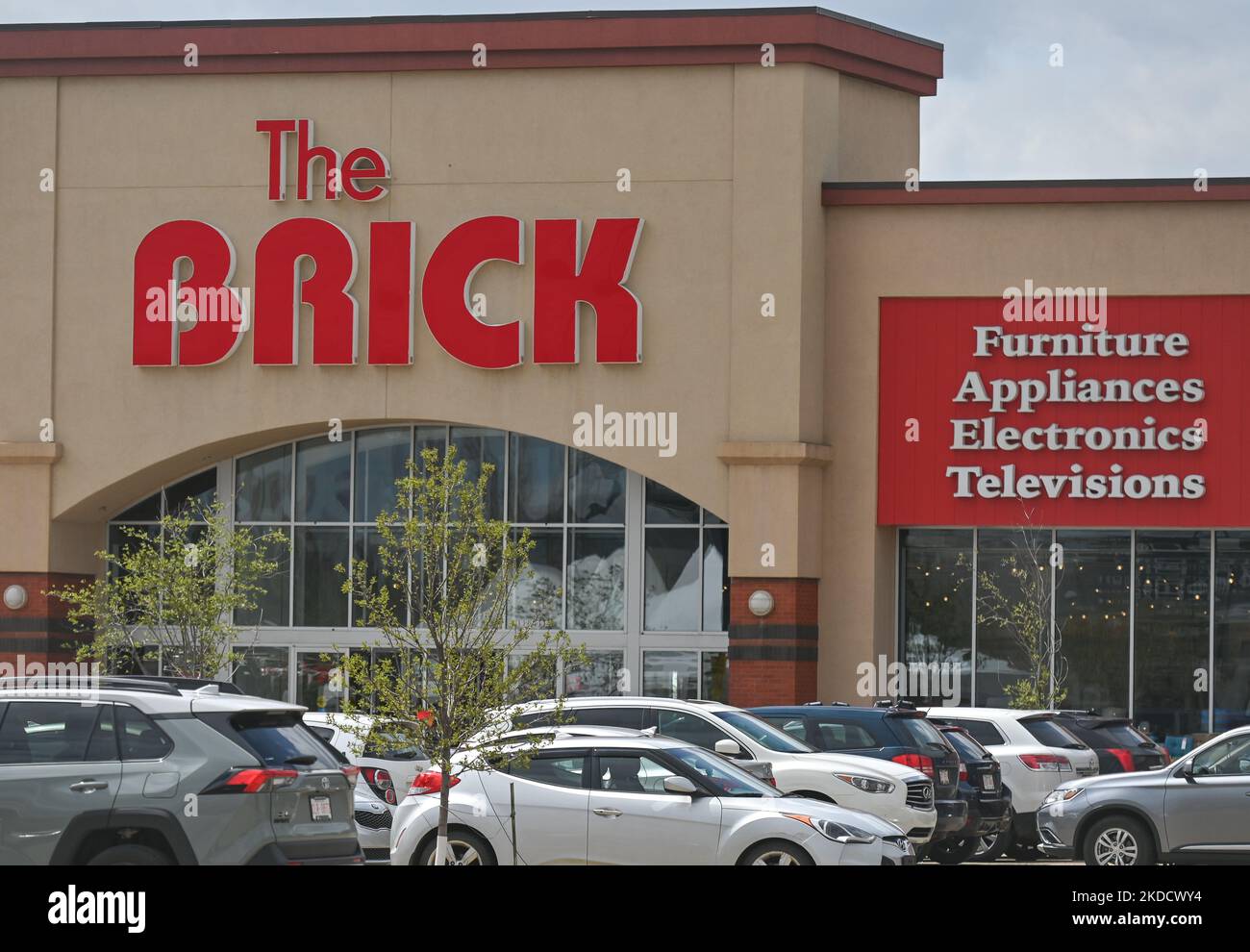 The Brick logo in South Edmonton Common. Friday, May 20, 2022, in