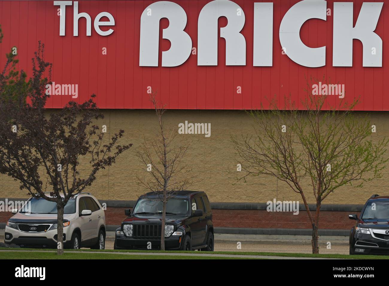 The Brick logo in South Edmonton Common. Friday, May 20, 2022, in