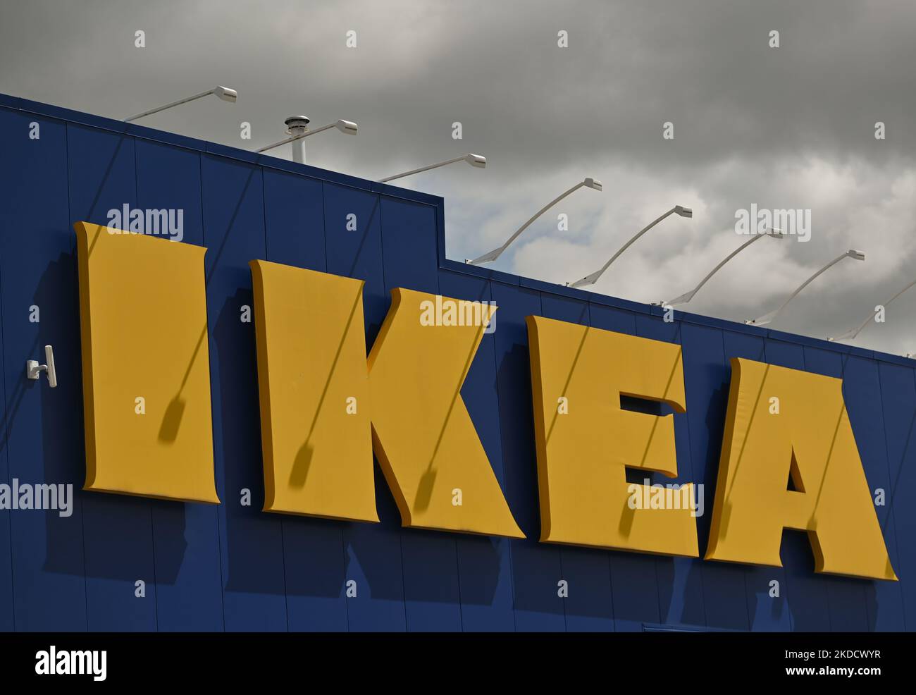IKEA store and logo in South Edmonton Common. Friday, May 20, 2022, in