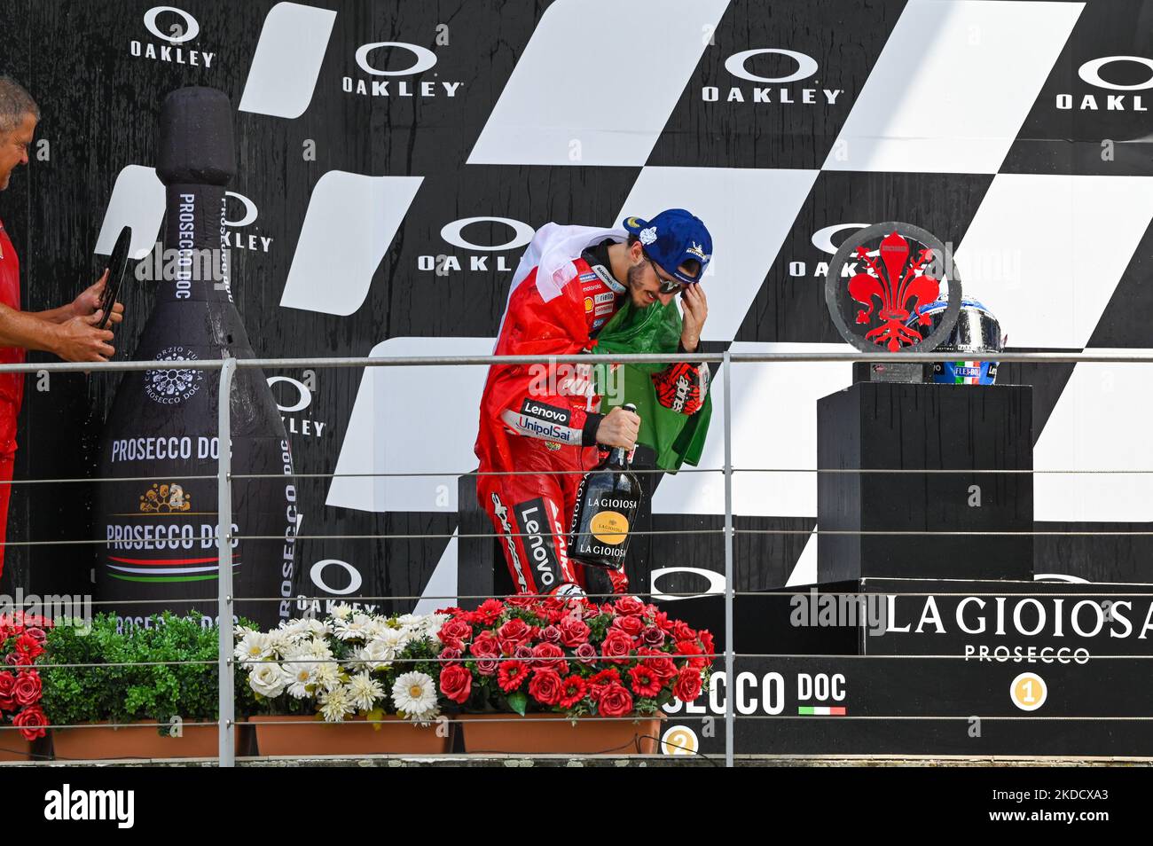 May 29, 2022, Scarperia (FI, Italy: Scarperia (FI), Italy, Mugello  International Circuit, May 29, 2022, MotoGP trophies during Gran Premio  dÃ¢â‚¬â„¢Italia Oakley Race - MotoGP World Championship. (Credit Image: ©  Alessio Marini/LPS