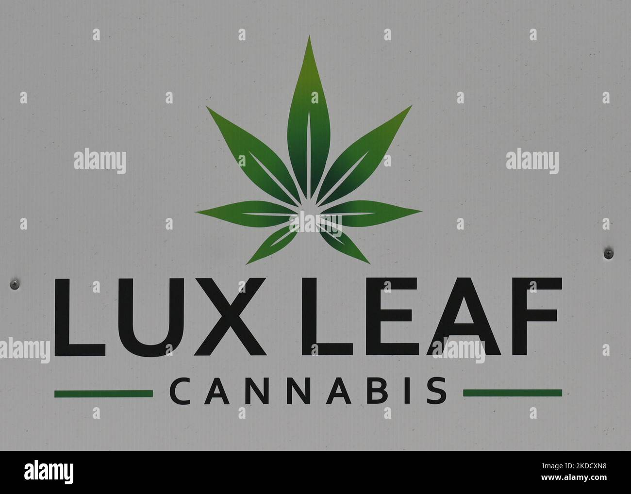 Lux leaf cannabis shop logo hires stock photography and images Alamy