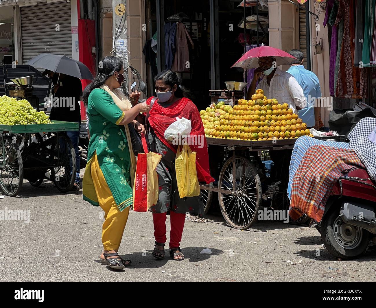 Chalai Market in Thiruvananthapuram (Trivandrum), Kerala, India, on May 27, 2022. (Photo by Creative Touch Imaging Ltd./NurPhoto) Stock Photo