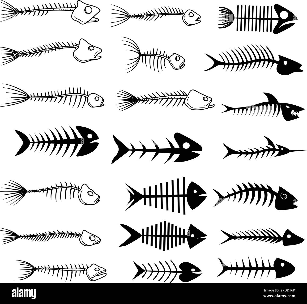 A Set Of Silhouette Clip Art Of Different Types Of Fish Bones Stock Vector Image Art Alamy a-set-of-silhouette-clip-art-of-different-types-of-fish-bones-stock-vector-image-art-alamy