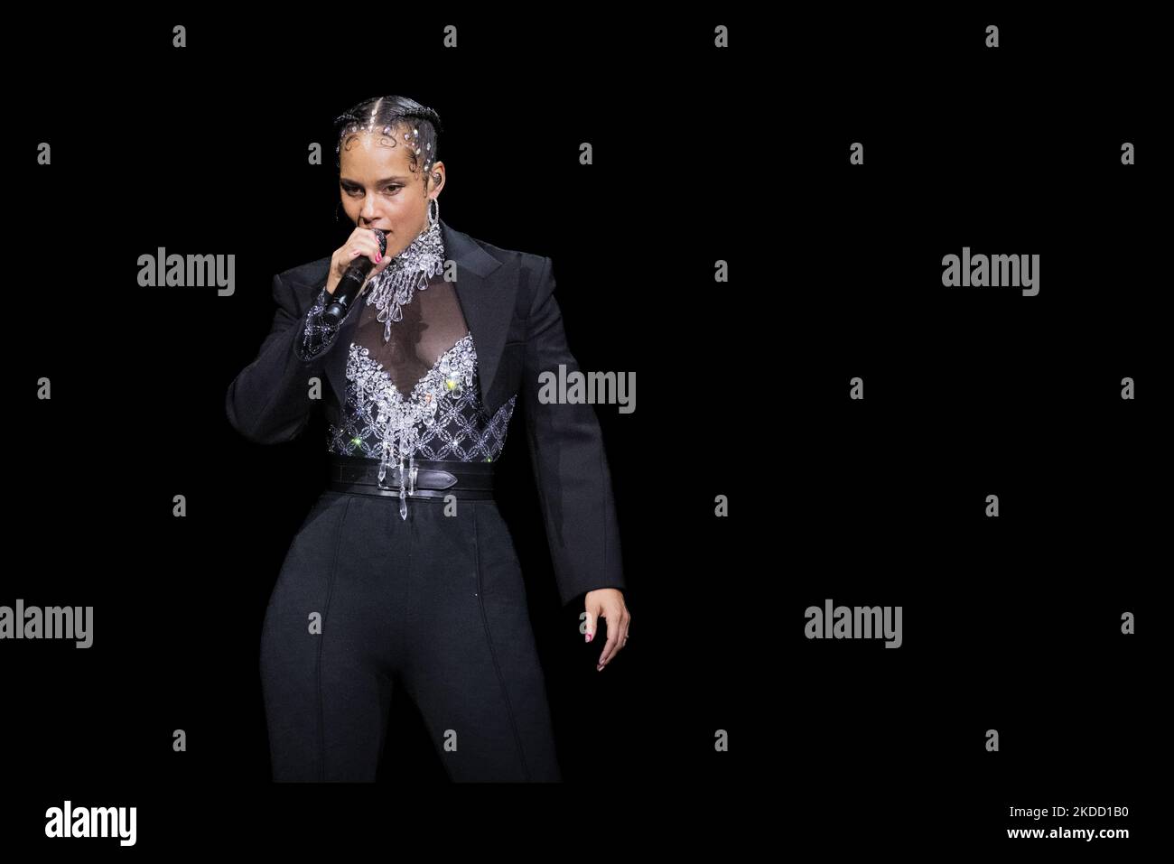 Alicia Keys live concert at Mediolanum Forum in Assago Italy June, 28 2022 (Photo by Andrea Ripamonti/NurPhoto) Stock Photo