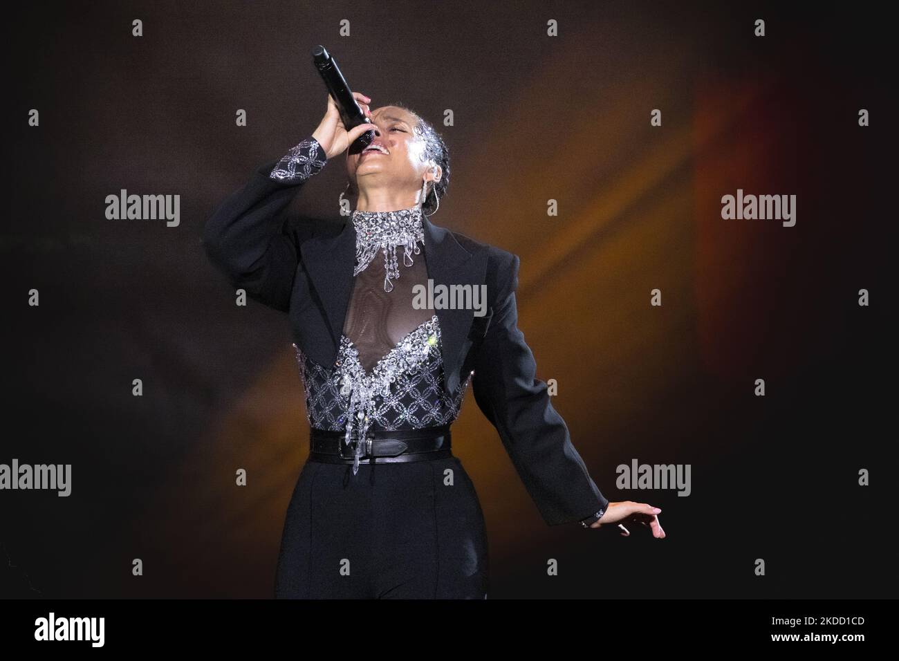 Alicia Keys live concert at Mediolanum Forum in Assago Italy June, 28