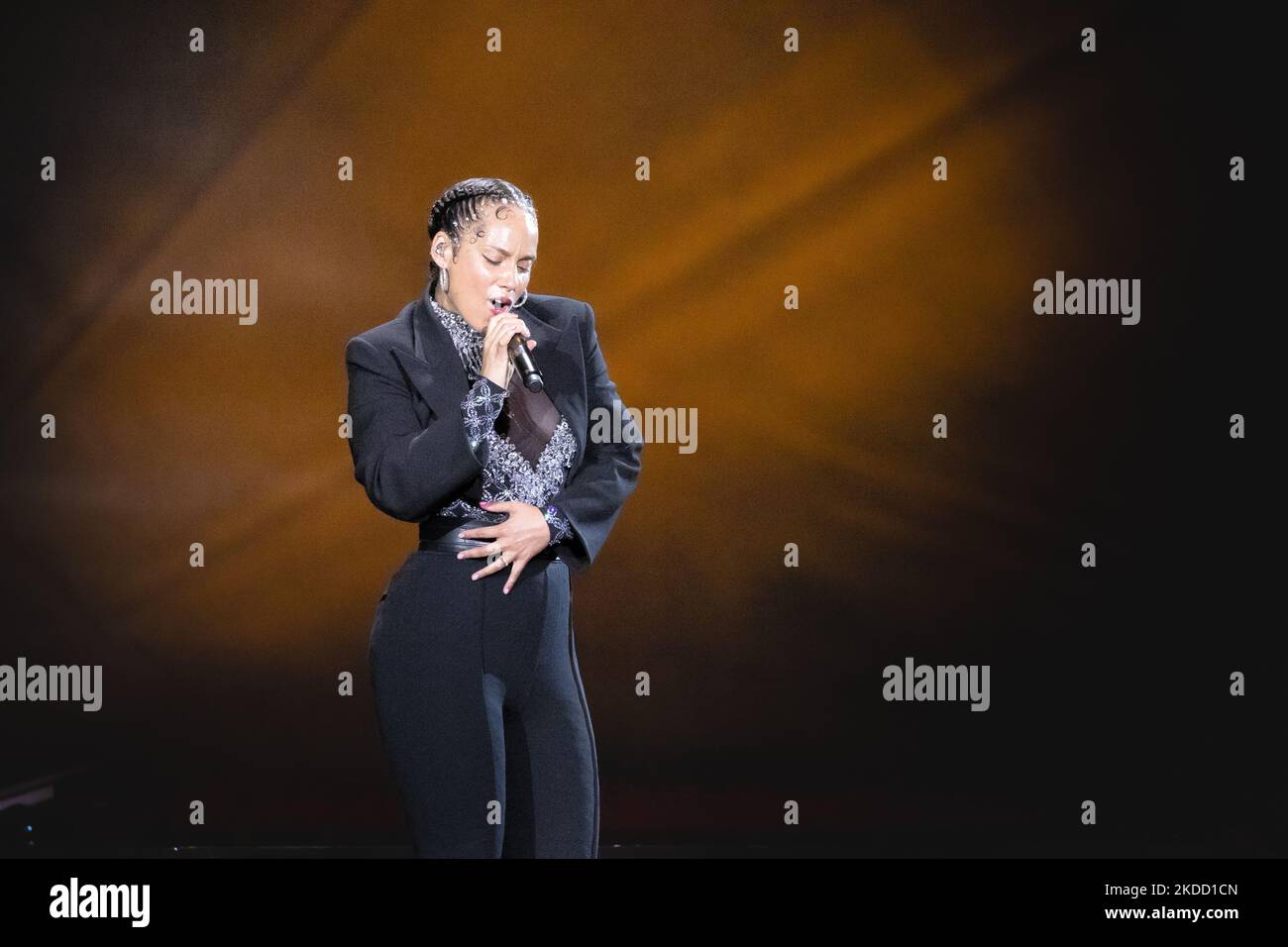 Alicia Keys live concert at Mediolanum Forum in Assago Italy June, 28 2022 (Photo by Andrea Ripamonti/NurPhoto) Stock Photo