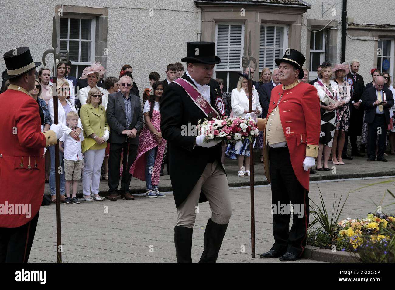 Peebles, UK June 25 Peebles Beltane Red Letter Day Peebles Beltane