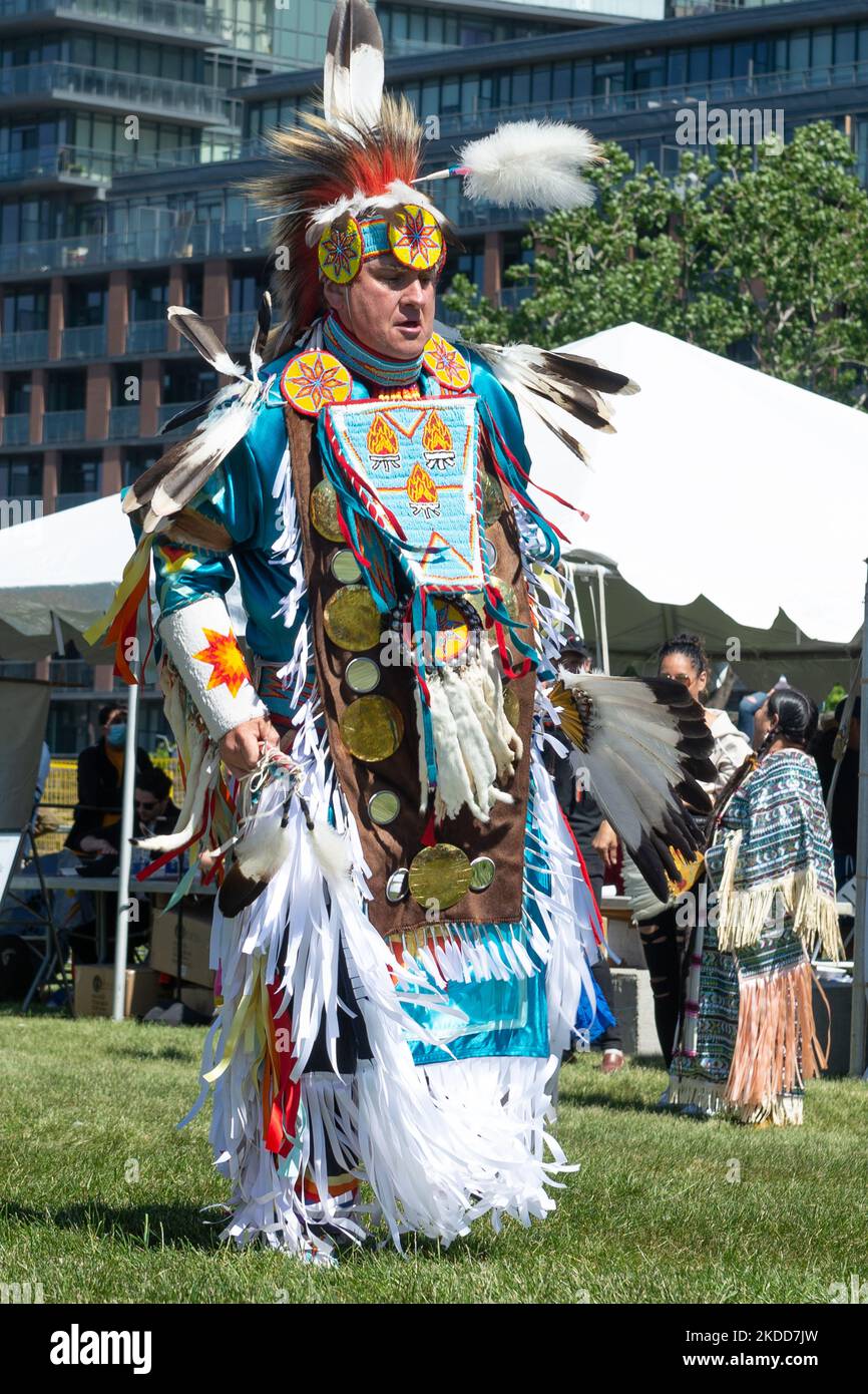 Toronto, ON, Canada - June 18, 2022: Dancer during the National