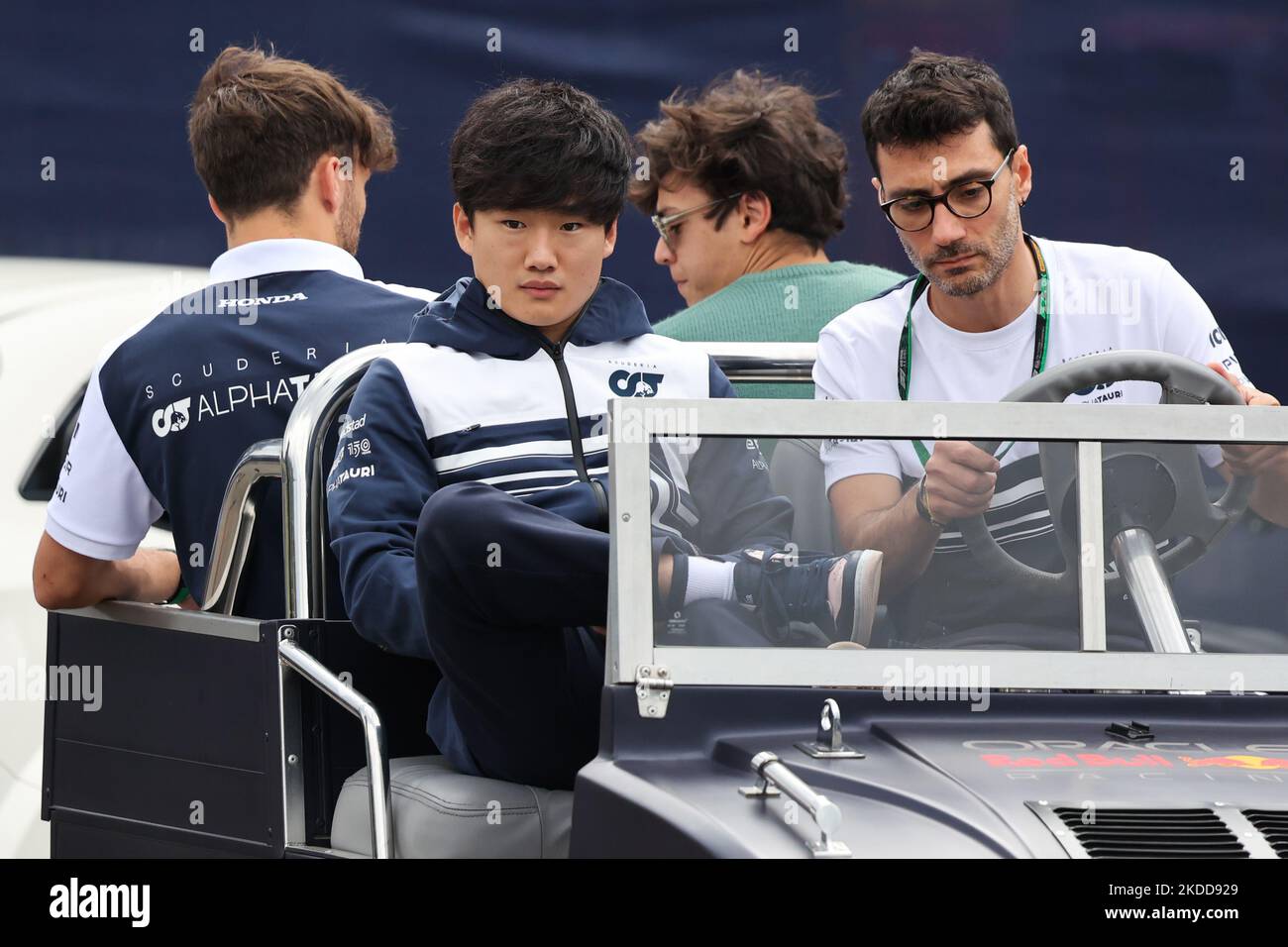 Yuki Tsunoda of AlphaTauri-RBPT ahead of the Formula 1 Austrian Grand ...
