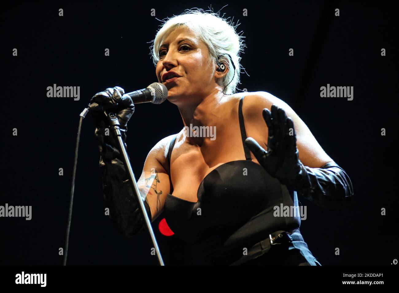 Malika Ayane during the Italian singer Music Concert Malika Ayane on ...