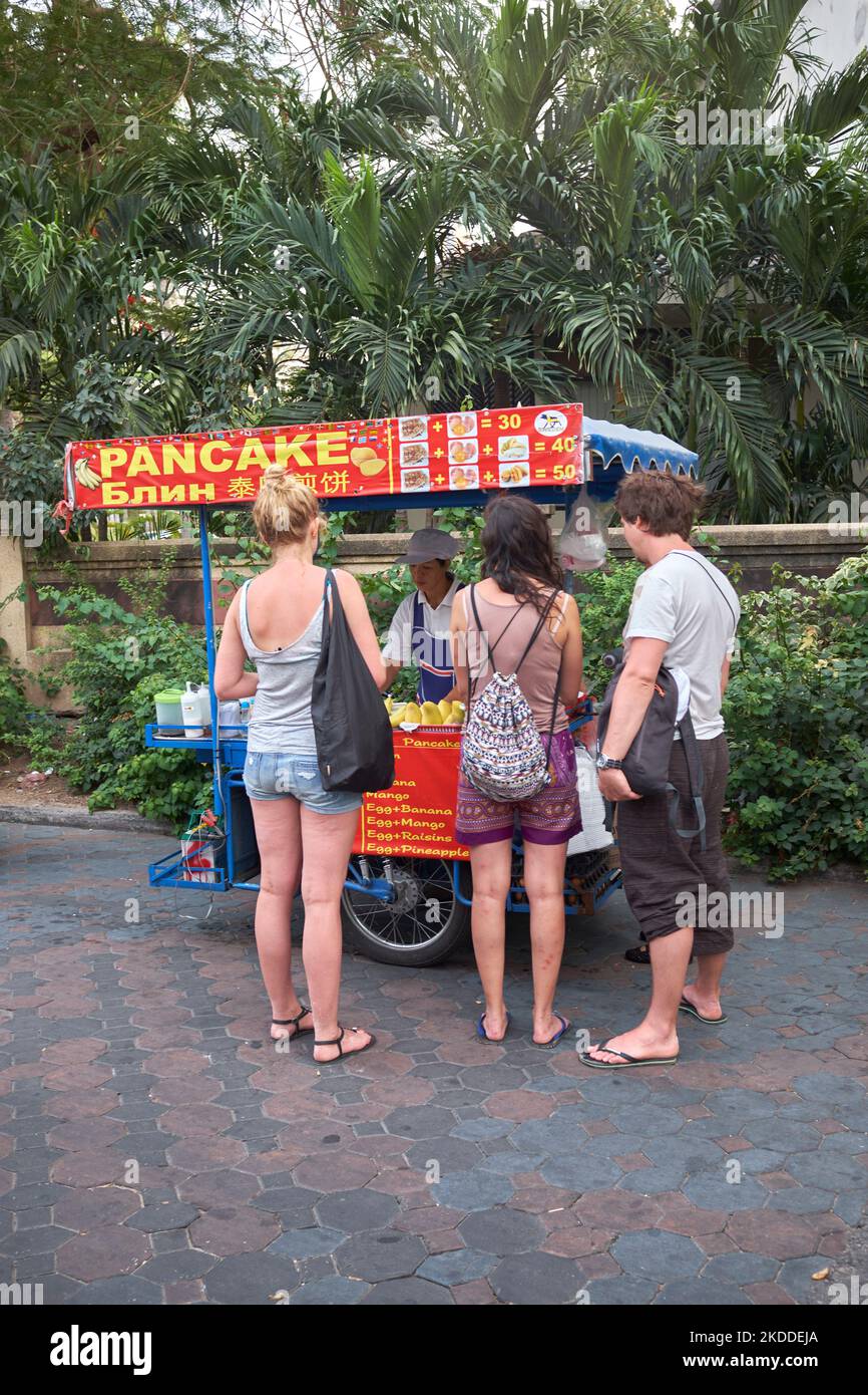 Street Food Cart Stall Pattaya Thailand Stock Photo